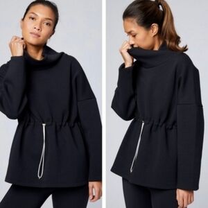 VARLEY BARTON FUNNEL NECK DRAWSTRING SWEATSHIRT